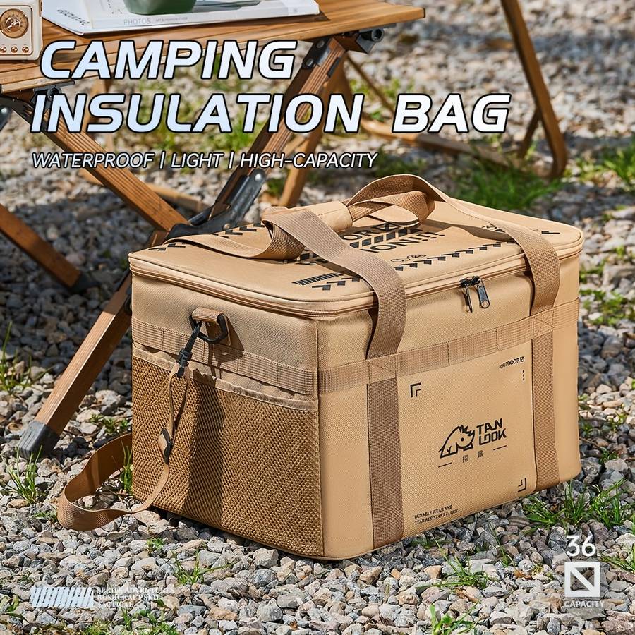 Insulated Cooling Bag Color Camouflage Green    36L