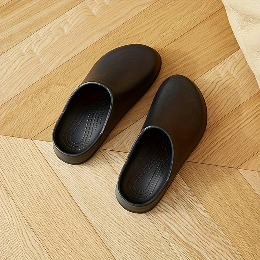 Men Slippers Summer Style Black Size Uk 7.5 To 8