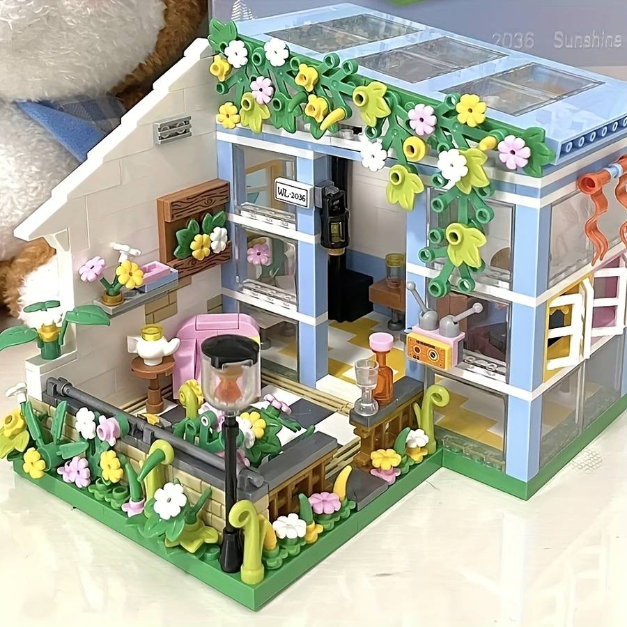 Building Toy Architectural Model Toy Set Style Street Scene Building Blocks