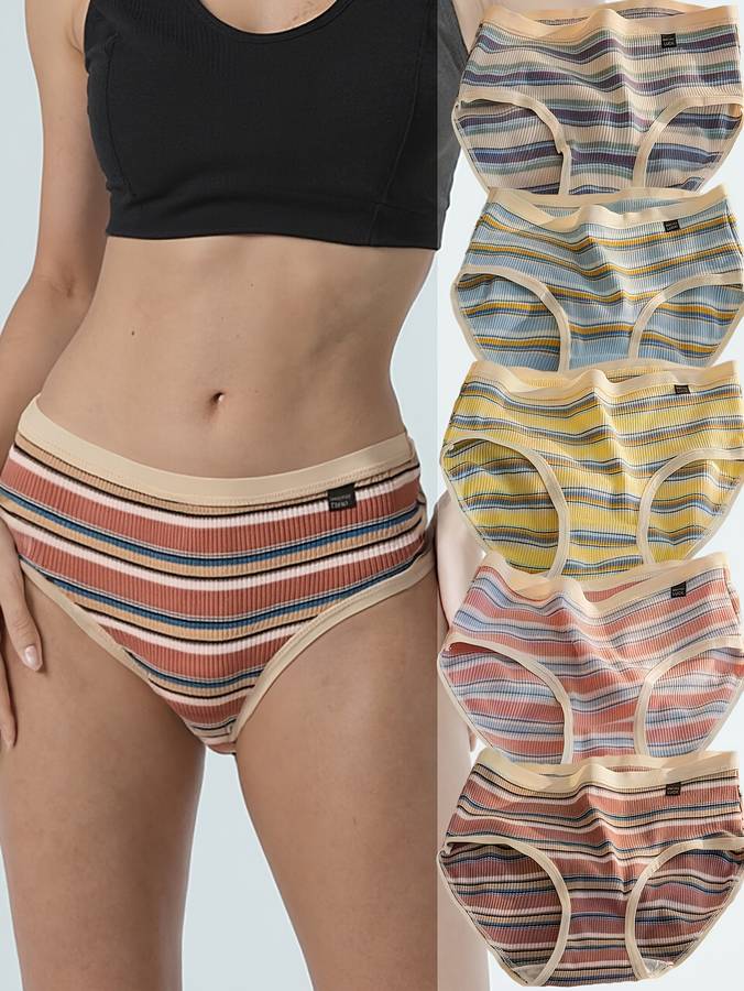 Womens Underwear Color Mix 5 Colors Sizeasian L