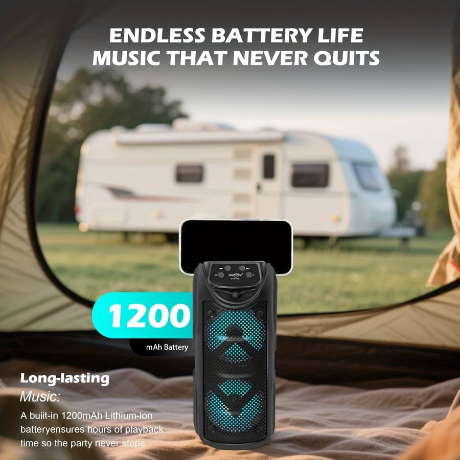Heavy-Duty Dual Channel Design Super Loud Sound, Outdoor For Live Performance