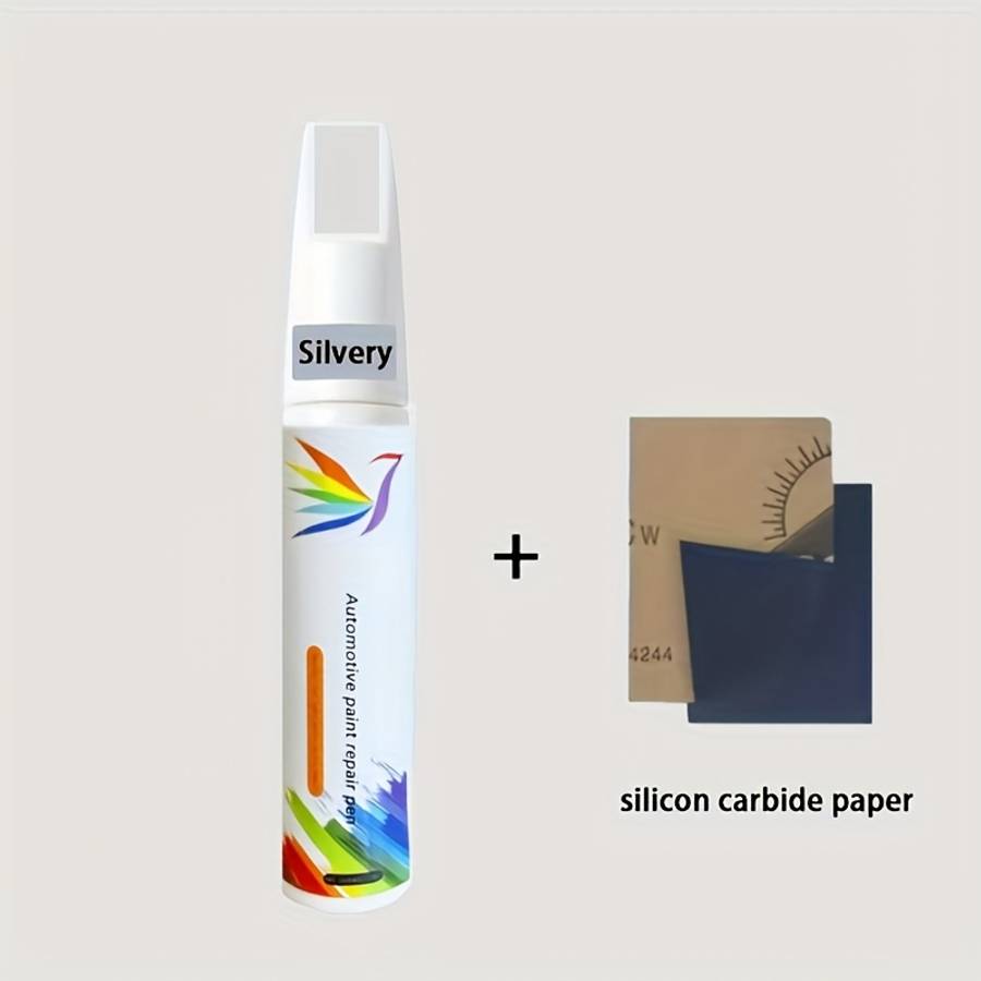 Car Scratch Repair Tool Color Pearl White Quantity 2Pcs  Touch  Up Pen  Add  Sandpaper