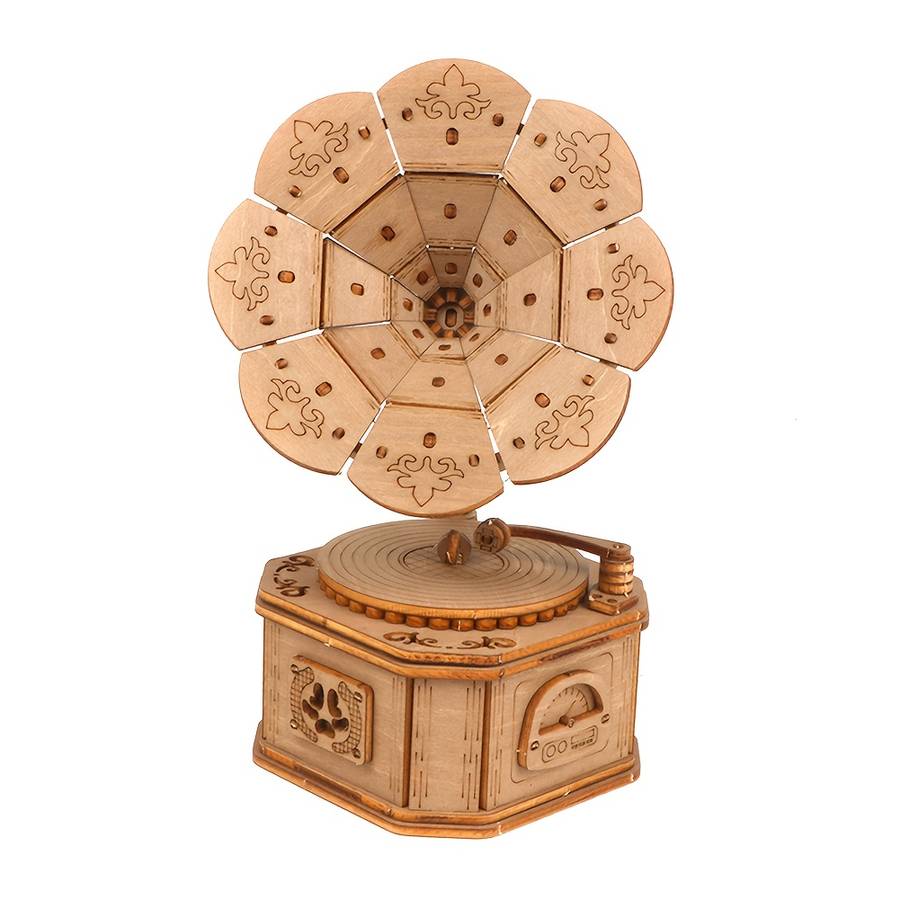 3D Puzzle Musical Instrument Model Color Brown