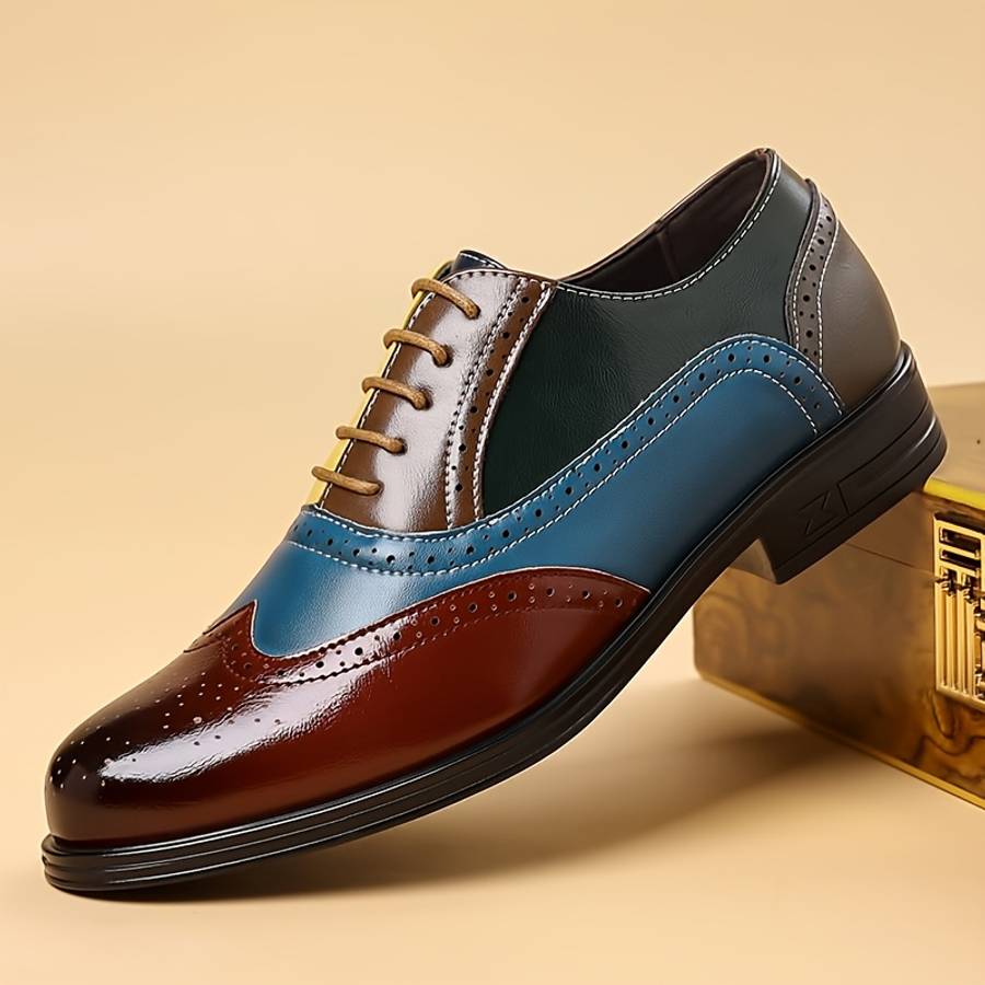 Mens Leather Shoes Color Burgundy Sizeuk 9.5