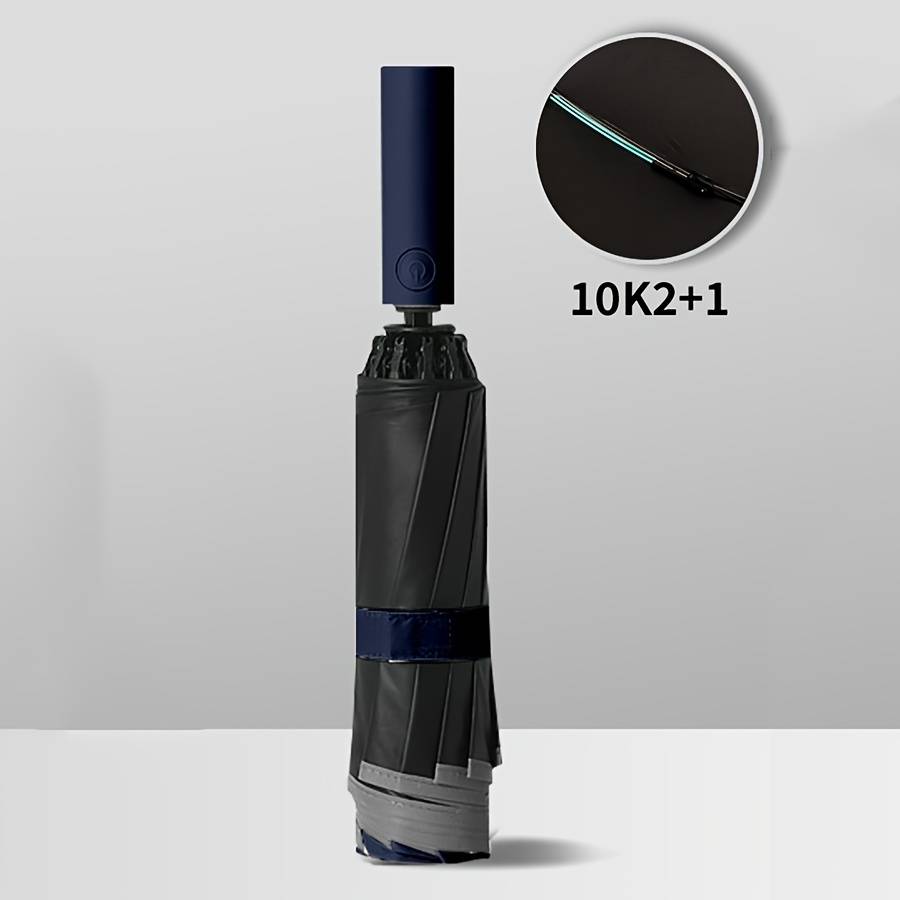 Umbrella Style 10K Reverse Fully Automatic Umbrella  Navy Blue