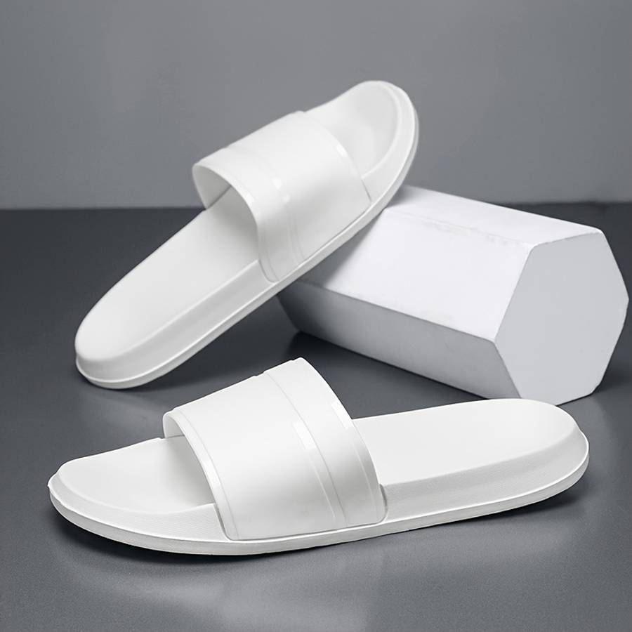 Men Slippers Summer Style Black Size Uk 6.5 To 7