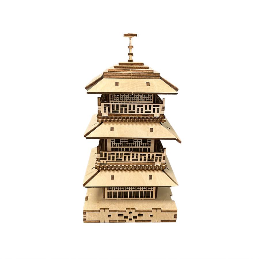 Building Toy Architectural Model Toy Set Model Three Story Tower
