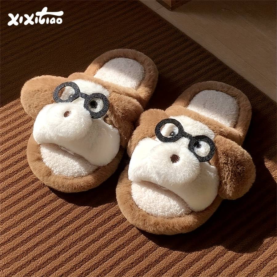 Cotton Slippers Color Light Brown1 Sizeuk 8.5-9