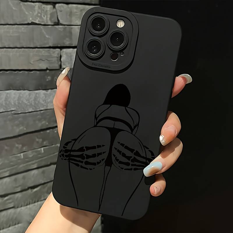 1Pc Black For iPhone 15 Plus Phone Case Phone Cover