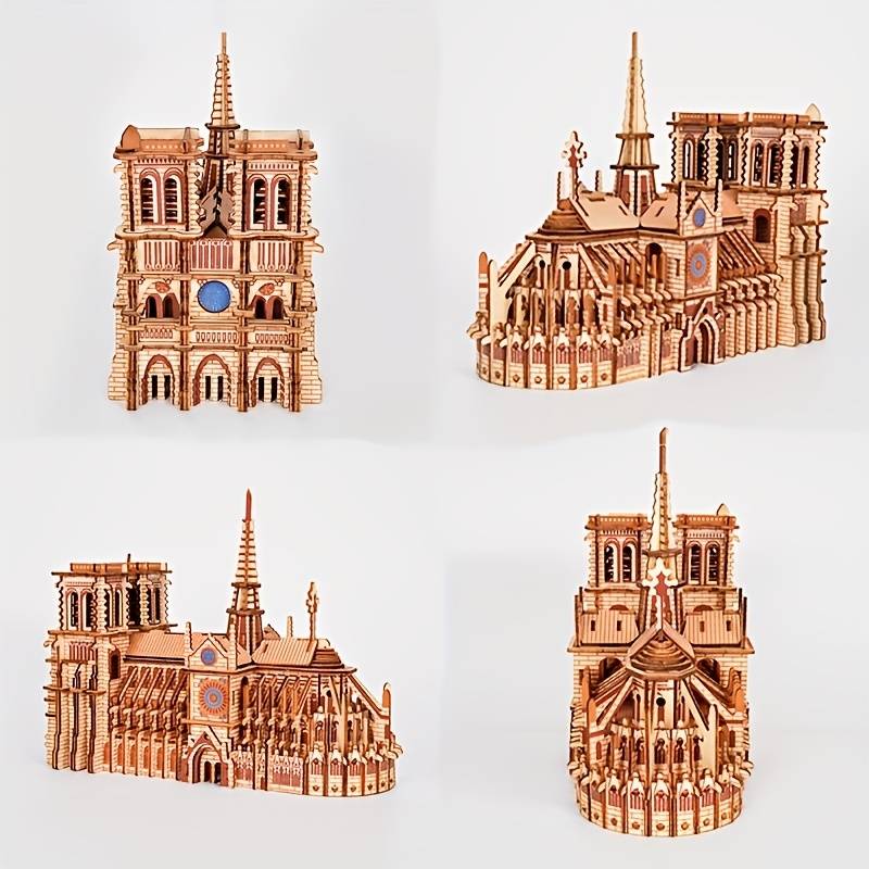 Building Toy Architectural Model Toy Set Style Notre Dame Bl
