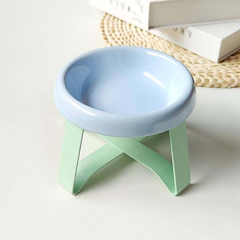 Pet supplies color Peppermint Green Bowl  Add  Pink Rack