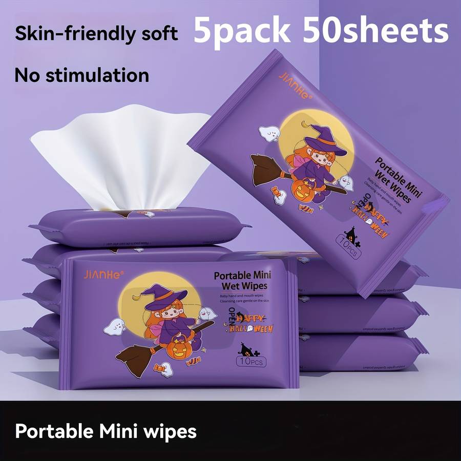Wet Wipes Quantity 5 Packs Of 50 Tablets