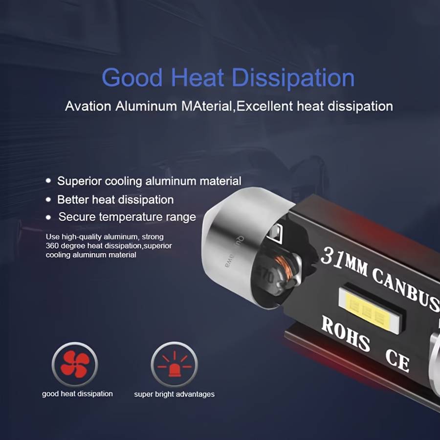 2pcs C5W LED CSP 1860 Signal Light Canbus Bulbs 41Mm Decorative Lights C10W LED Car I
