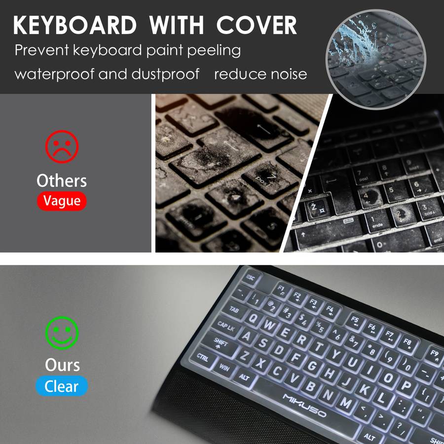 Large Font Wired Keyboard