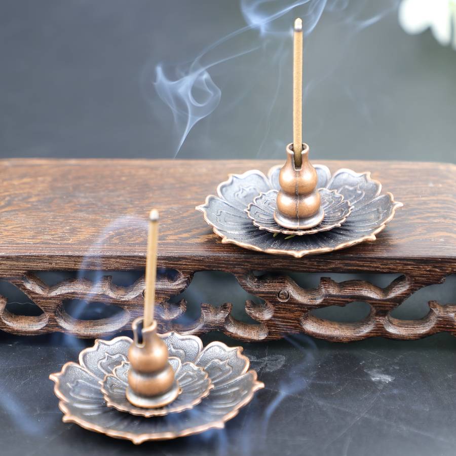 Incense Burner Color  Medium For Lotus Three Treasures  1 Piece