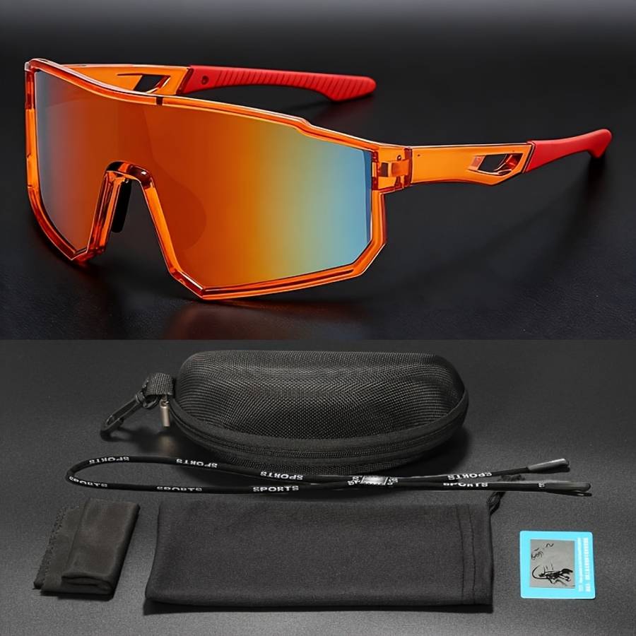 Cycling Glasses Color Orange