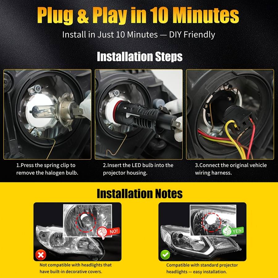 Car Lights Model Lefthanded Driving