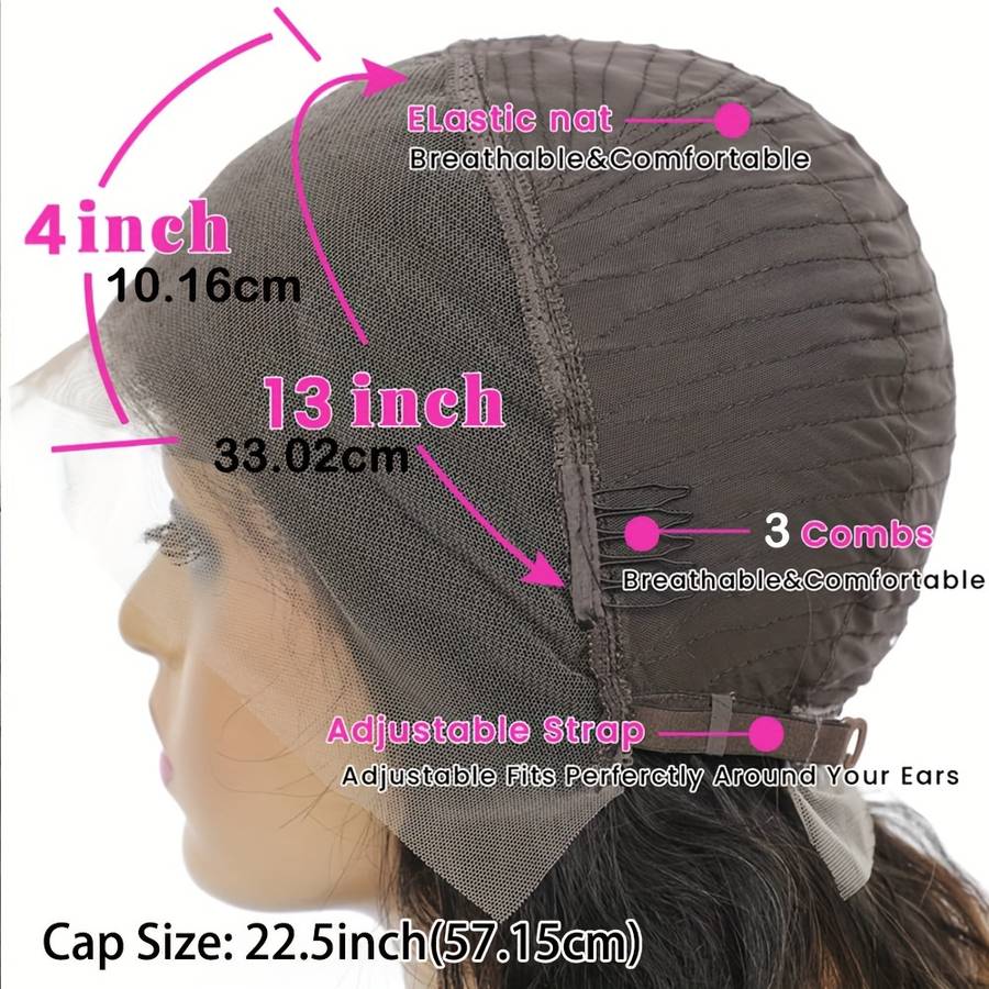 Black Womens Wigs Hair Length 20.32Cm