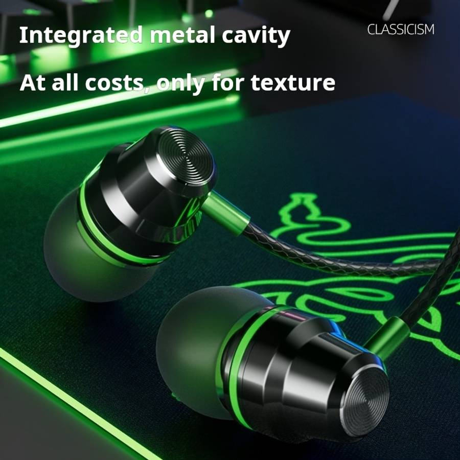 Wired Headphones Silvery Model 3.5Mm Round Jack