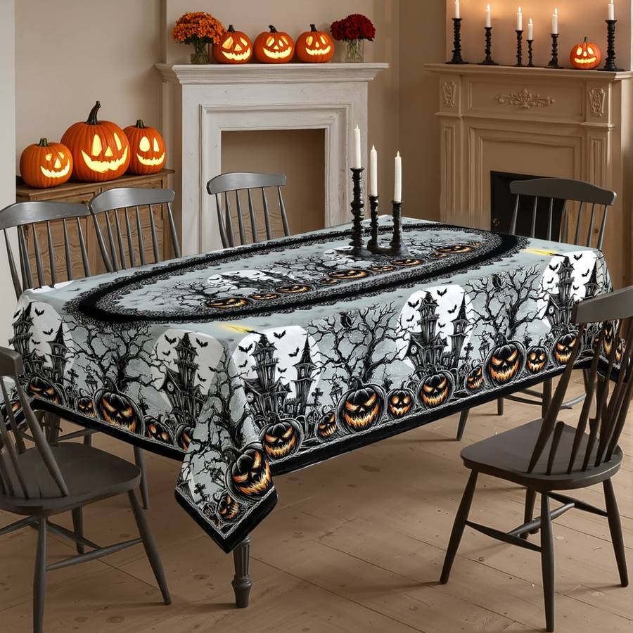 Halloween tablecloth decoration size 140 x 360cm or 55 x 141inch