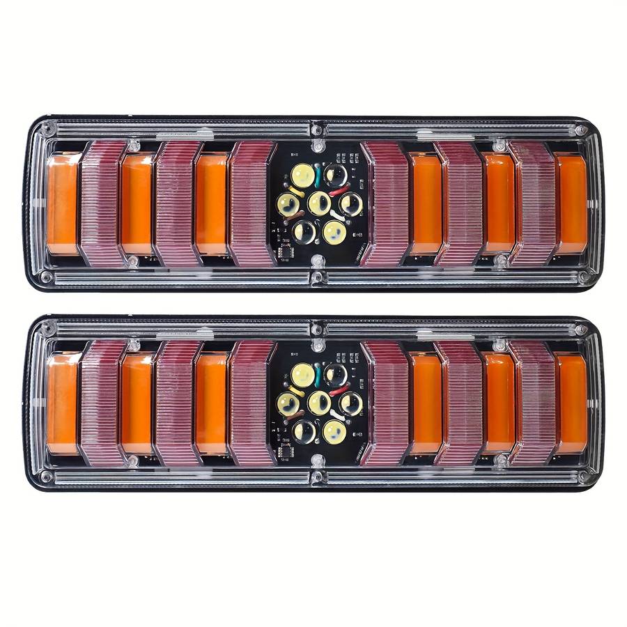 2pcs Multi Purpose LED Car Bulb High Bright Truck Tail Lights Truck Trailer RV Rear B