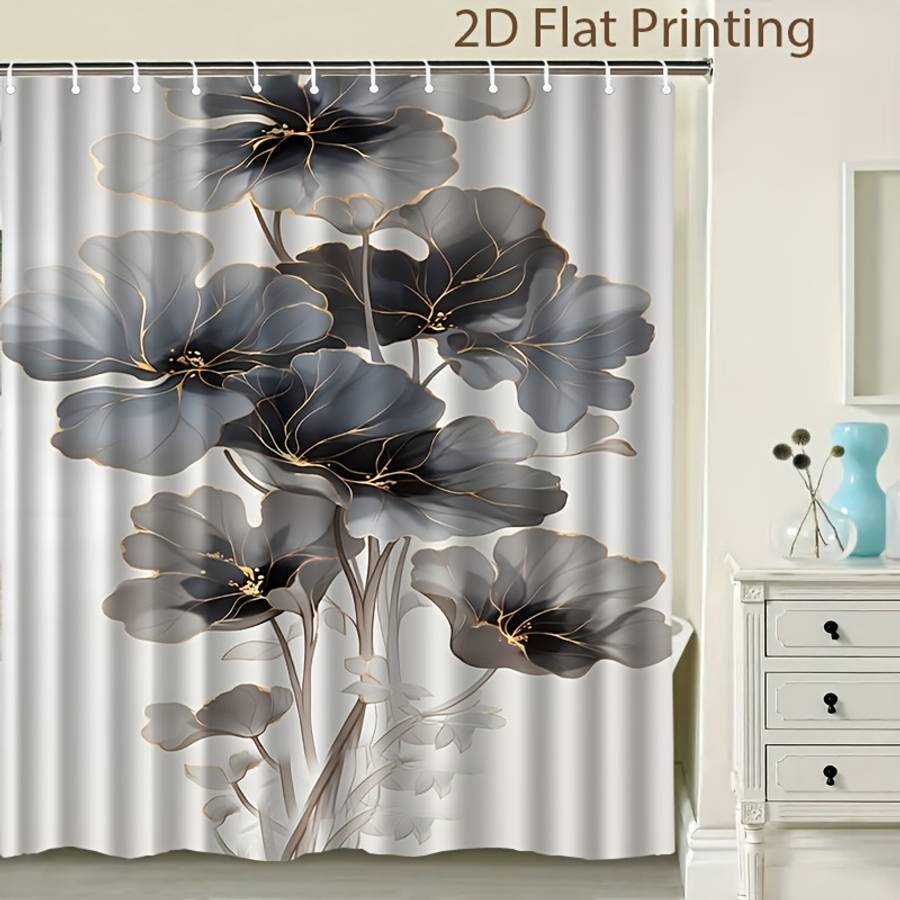 Waterproof Shower Curtain Color Polychrome Size 150X180 149.99Cm*180.01Cm