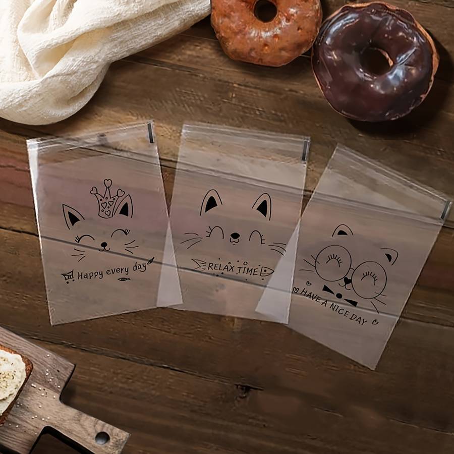 Food Storage Bags Size Small Cat 3In1 Selfadhesive Bag 7Cm*100