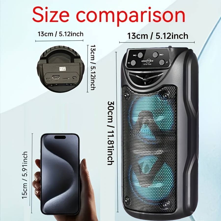 Heavy-Duty Dual Channel Design Super Loud Sound, Outdoor For Live Performance