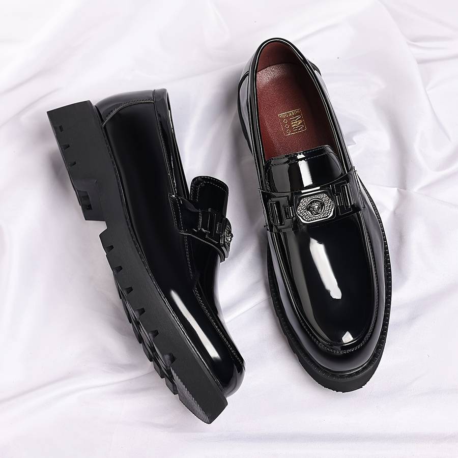 Mens Leather Shoes Color Black Sizeuk 9