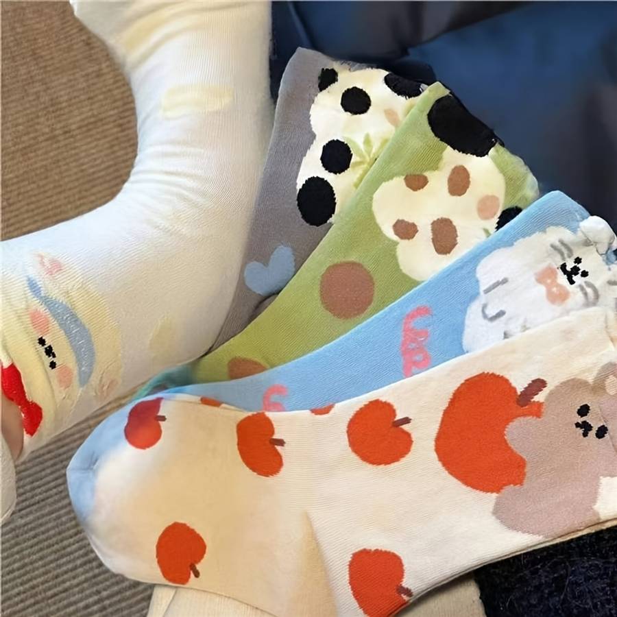 Women S Socks Color 5 Pairs In Random Mixed Colors