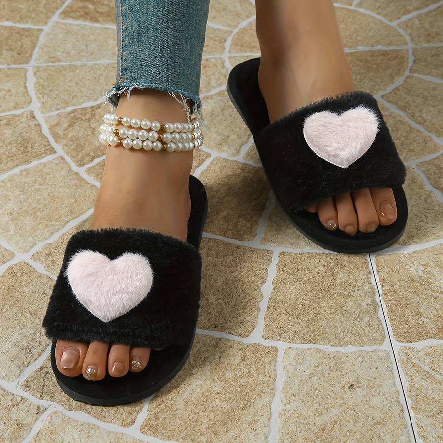 Cotton Slippers Color Coffee Black Sizeuk 8.5-9