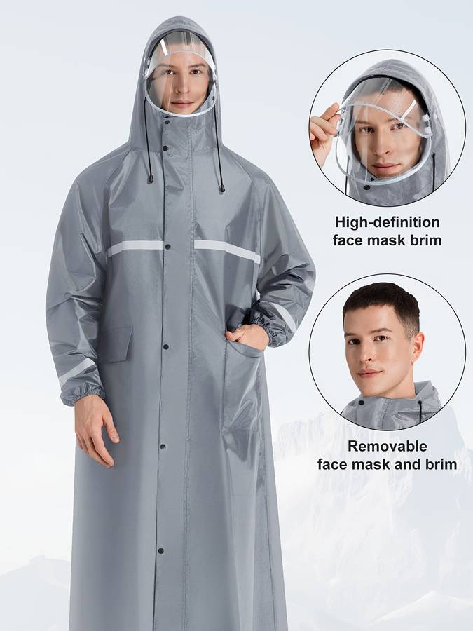 Raincoat Grey Size Uk M