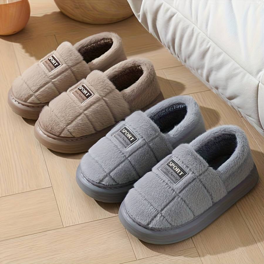 Cotton Slippers Color Coffee Brown Sizeuk 8.5-9