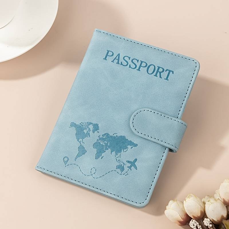 1pc 2-in-1 RFID Travel Wallet RFID Multifunctional Travel Passport Book 1 Banknote Slot 2 SIM C