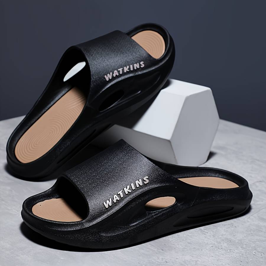 Men Slippers Summer Style Black Size Uk 6.5 To 7