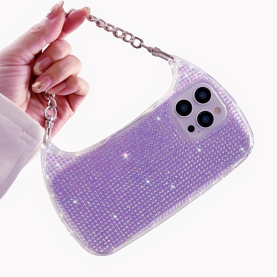 1Pc Silvery For iPhone 11 Luxurious Diamond Phone Case