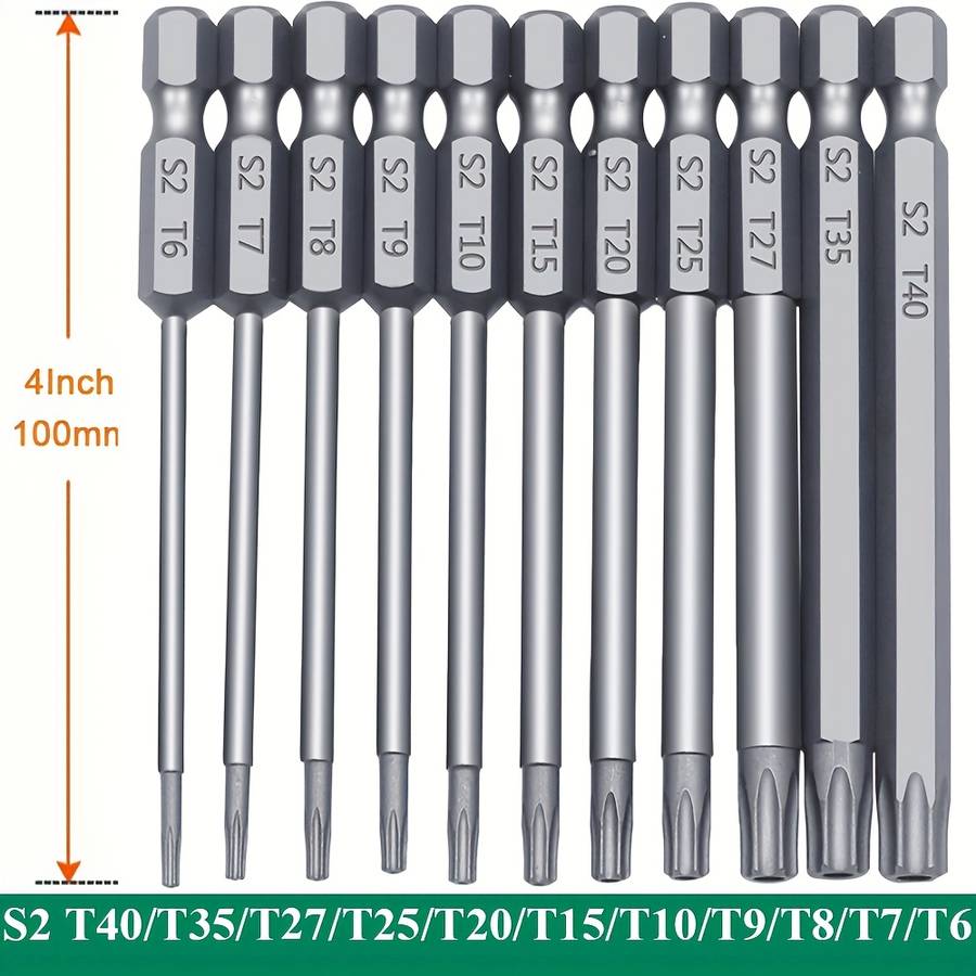 Screwdriver Bit Tool Set Size 50Mm 12Pcs Set