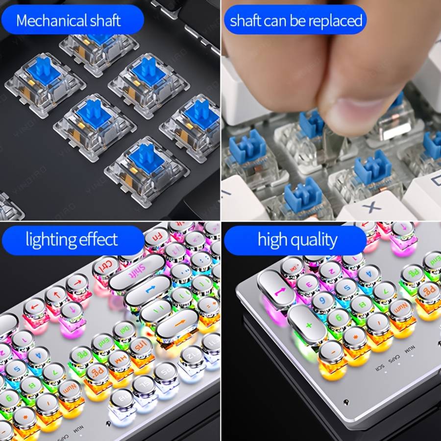 ZK-4 Mechanical Keyboard White