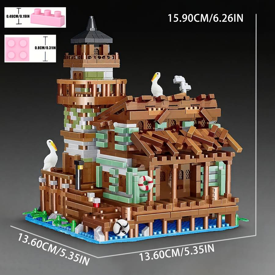 Building Toy Architectural Model Toy Set Quantity 2100Pcs
