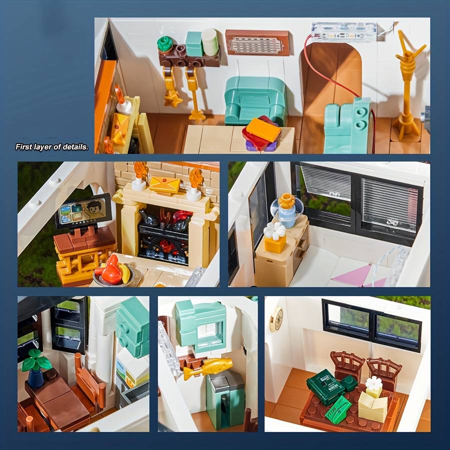 Building Toy Architectural Model Toy Set Style Villa