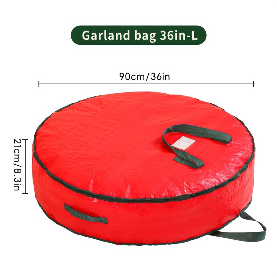 Premium Christmas Garland Storage Holiday Decorative Zipper Mobile Handbag For