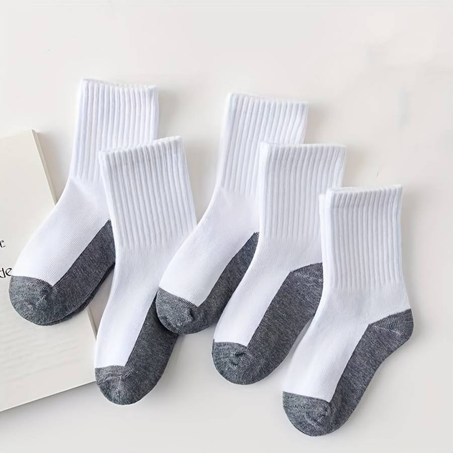 Women S Socks Color Grey White Quantity 5Pcs