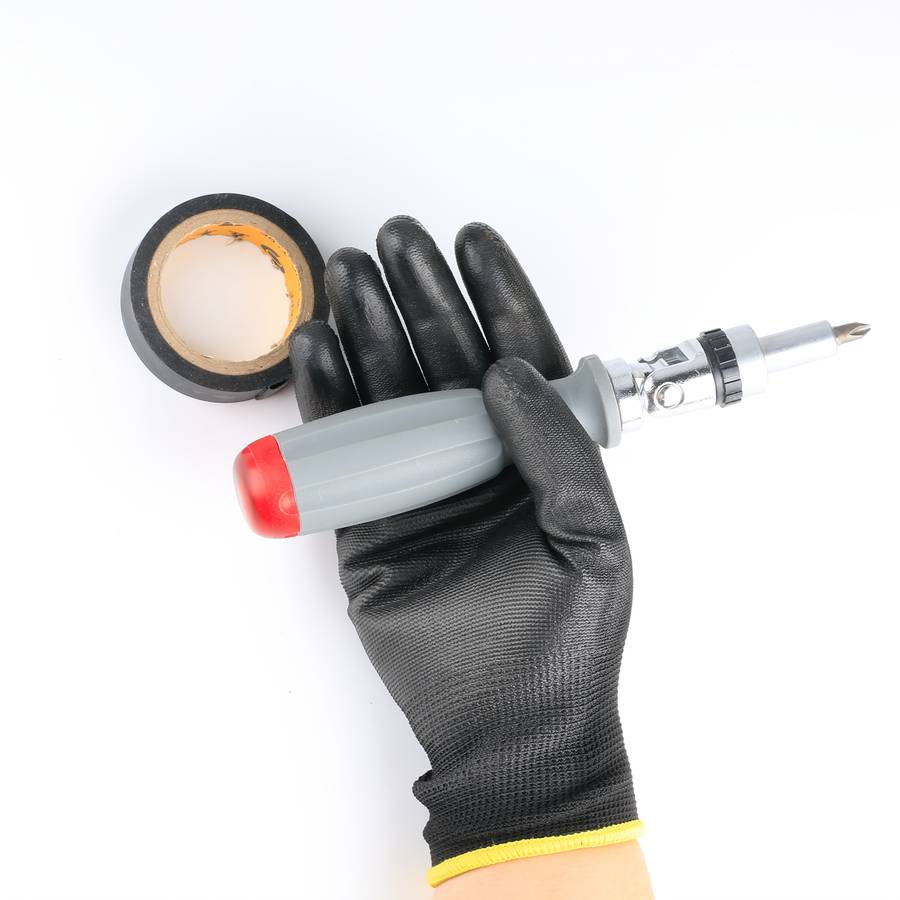 Work Gloves Color Black Size M