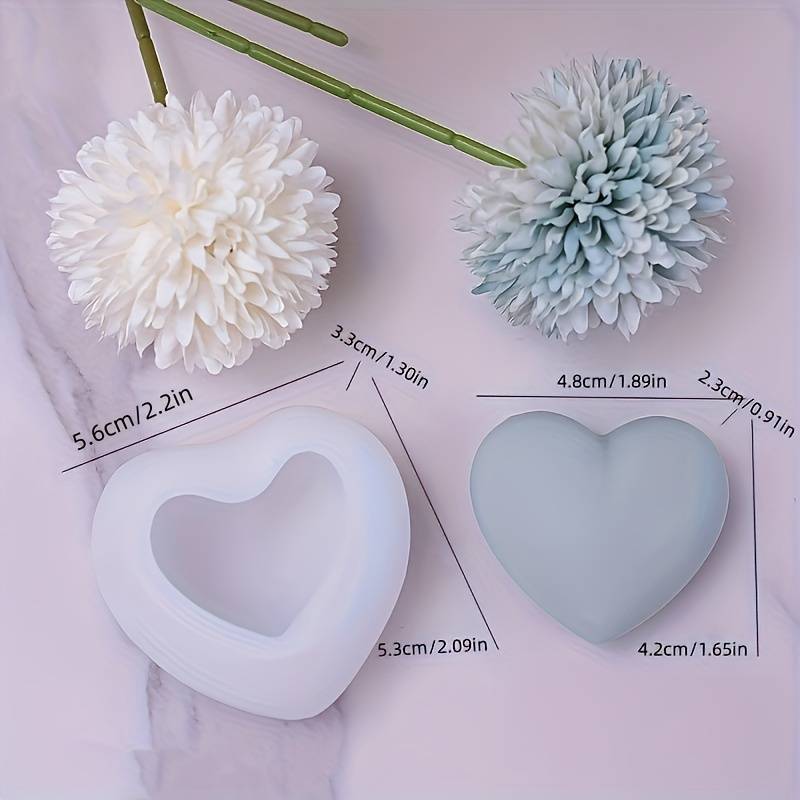 Suitable For Baking Molds Color White Items White 3.81 Cm Heart