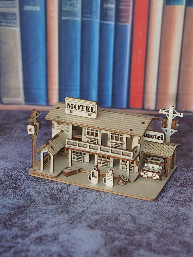 Building Toy Architectural Model Toy Set Items Motel Model