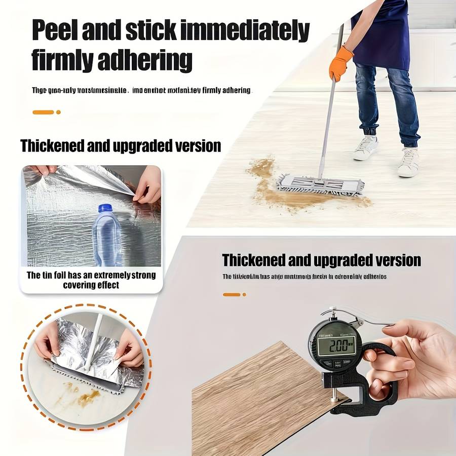 Self Adhesive Floor Stickers White Maple Box Of 50Pcs