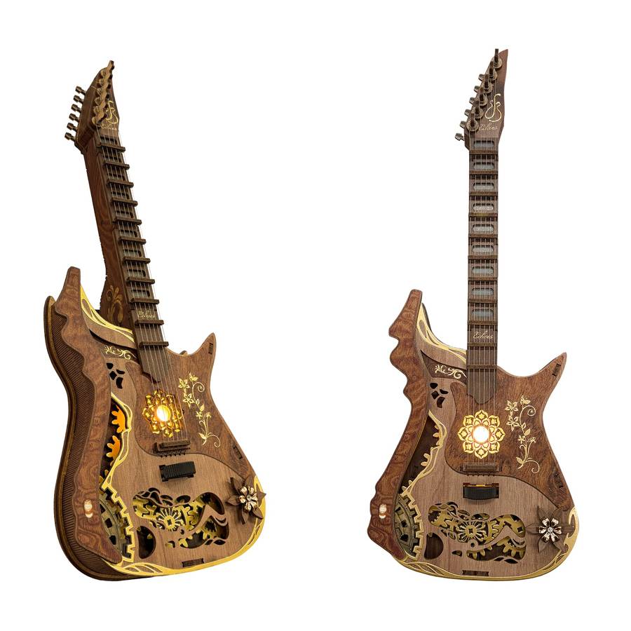 3D Puzzle Musical Instrument Model Color White