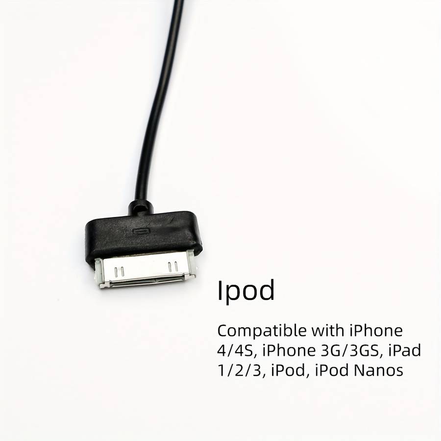 1pc 10-in-1 USB Charging Cable Set PVC Matte Round Cable 21cm USB Male to Female 5-10W Powe