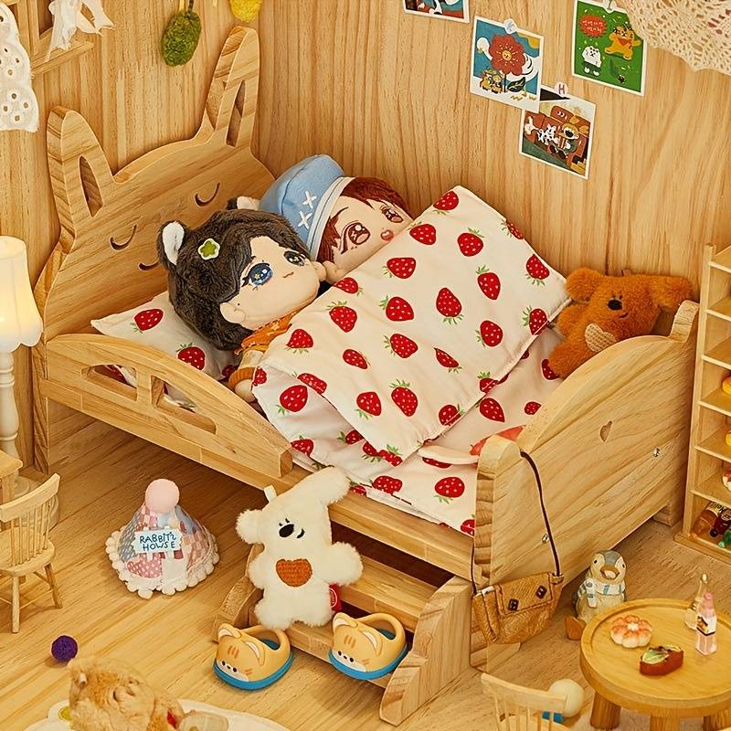 Pet supplies Style Bunny bed  Add  yellow duck quilt three    piece set