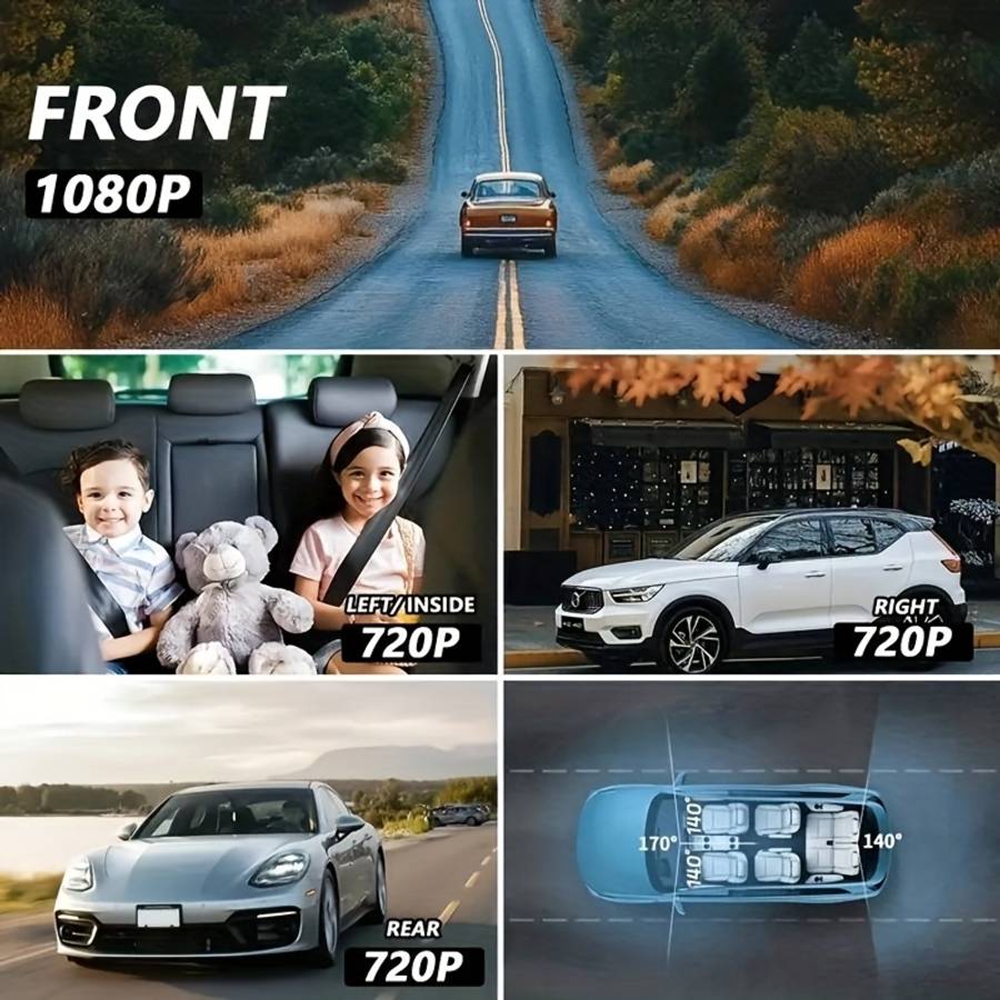 Real Channel Ultra Hd Front Fhd Backleftright Full Range Recording Parking